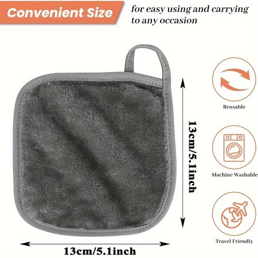 간편한 메이크업 제거를 위한 재사용 가능한 극세사 페이스 천 - 친환경 스킨케어 솔루션