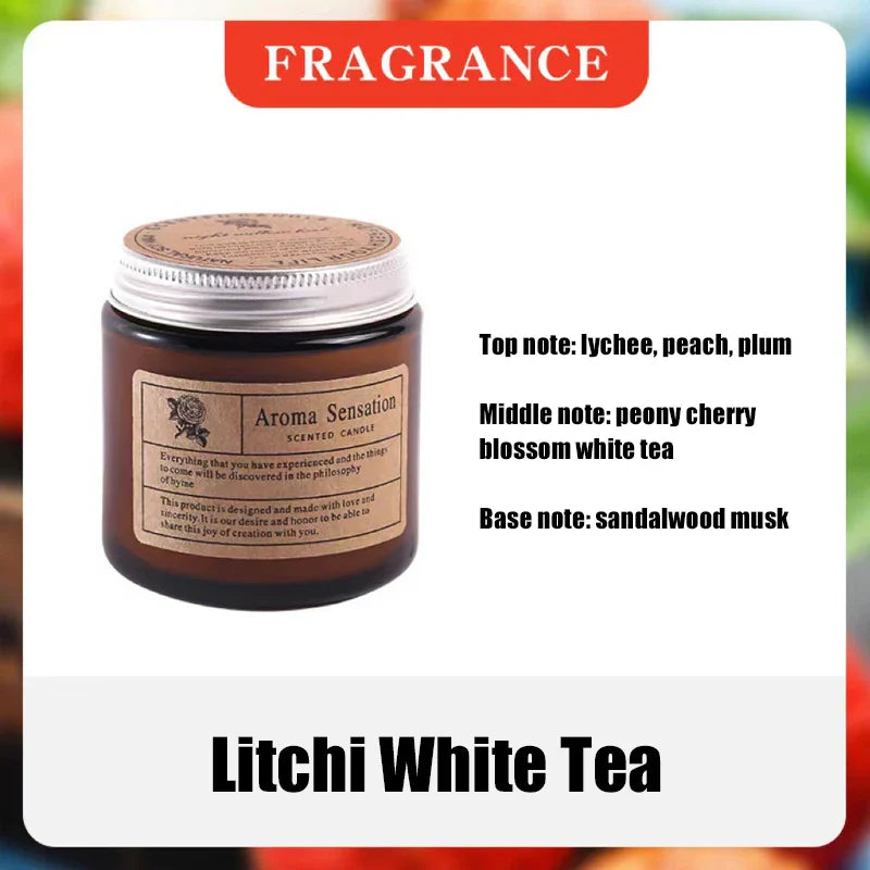 Smokeless Aromatic Soy Wax Candle - Elegant Home Décor Gift