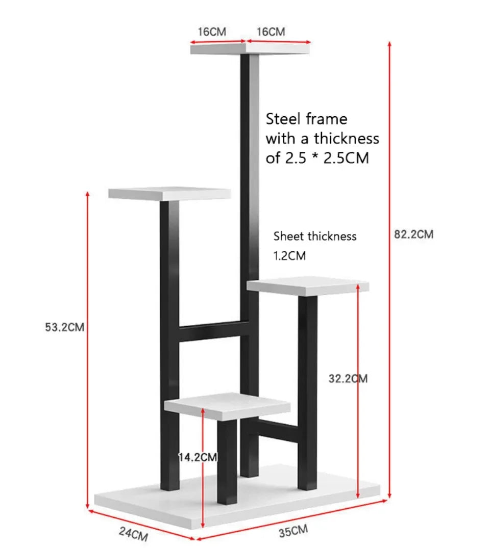실내 화분 스탠드 - 스타일리시한 다중 화분 홀더 - [브랜드 이름]