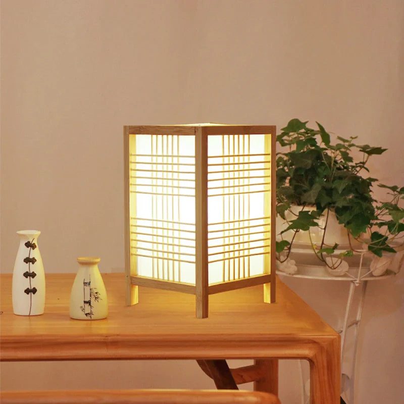 Bamboo Table Lamp: Warm Glow for Cozy Bedrooms & Studies