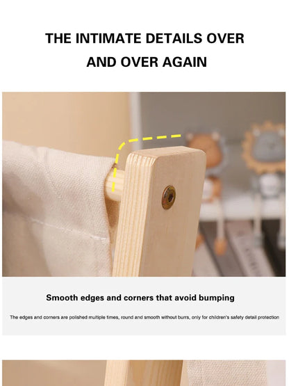 Bibliothèque pour enfants en bois – Un rangement élégant pour les jeunes lecteurs !