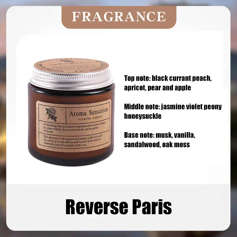 Smokeless Aromatic Soy Wax Candle - Elegant Home Décor Gift