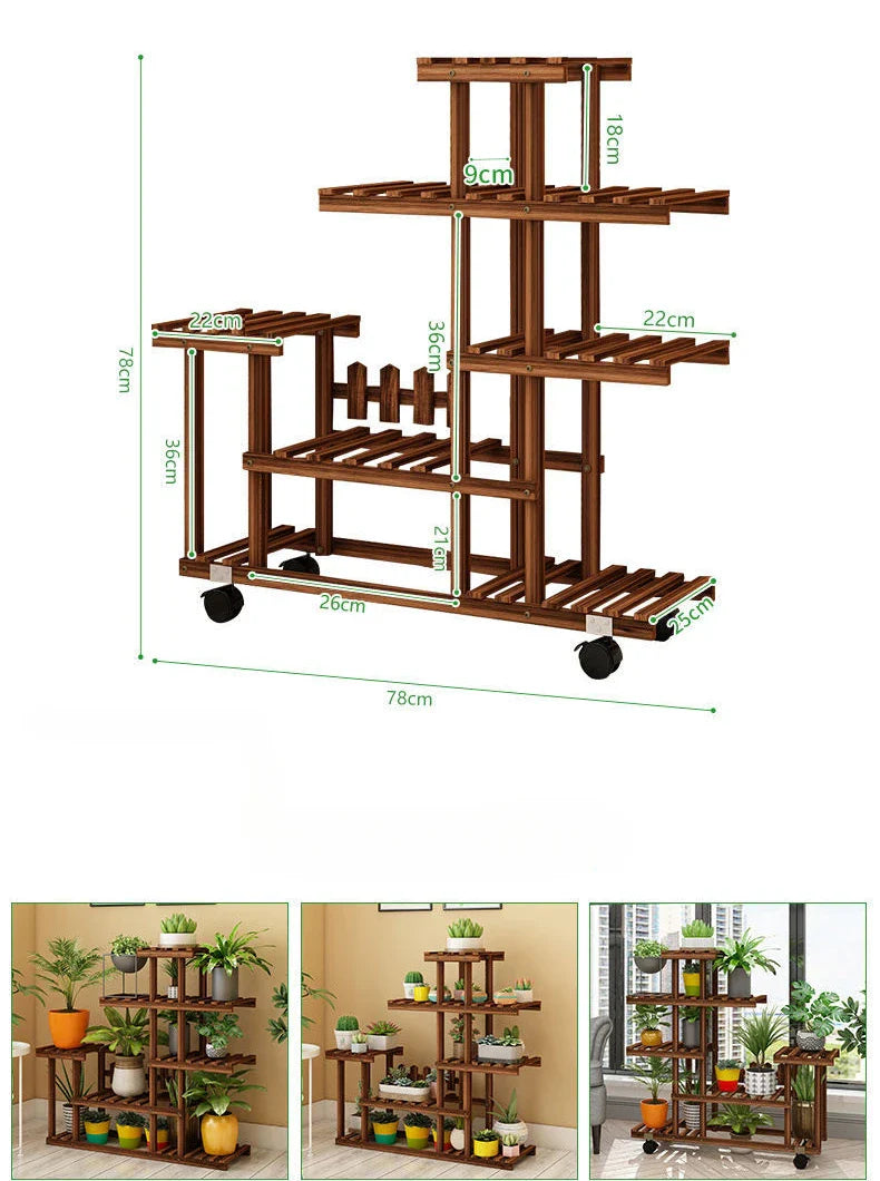 Support à fleurs de balcon multicouche - Chic et peu encombrant pour les amateurs de plantes