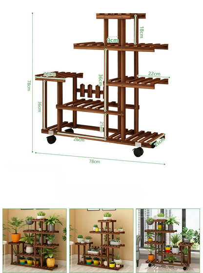 Support à fleurs de balcon multicouche - Chic et peu encombrant pour les amateurs de plantes
