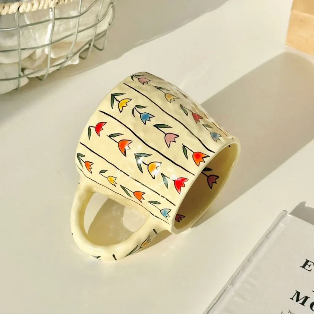 Handmade 380ml Ceramic Mug - Stylish Drinkware for Coffee Lovers