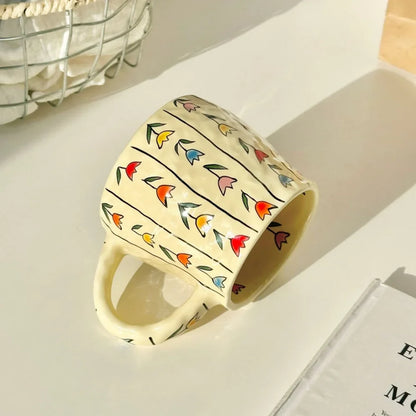 Handmade 380ml Ceramic Mug - Stylish Drinkware for Coffee Lovers