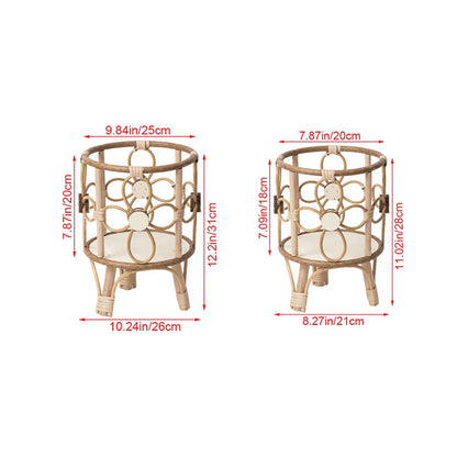 Support pour plantes en rotin creux – Élevez votre décoration d'intérieur !