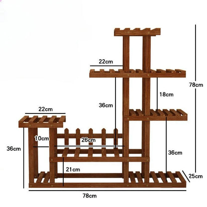 Support à fleurs de balcon multicouche - Chic et peu encombrant pour les amateurs de plantes
