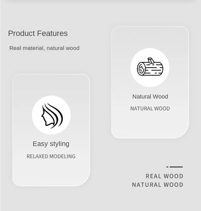 친환경 대나무 빗 - 루티드리빙의 부드러운 두피 마사지