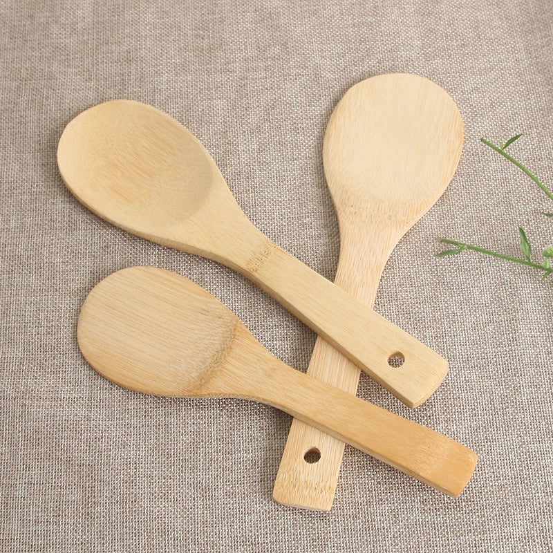 Eco-Friendly Bamboo Rice Spoon for Home Cooks - Stylish & Durable