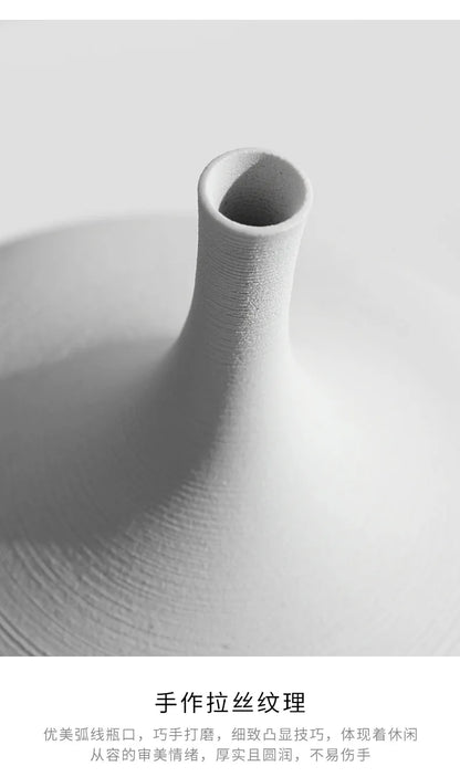 Vase d’art en céramique fait à la main - Décor de luxe nordique moderne