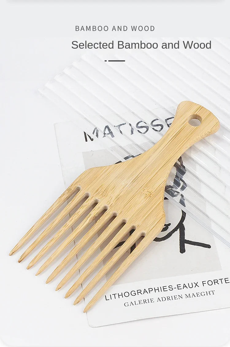 친환경 대나무 빗 - 루티드리빙의 부드러운 두피 마사지