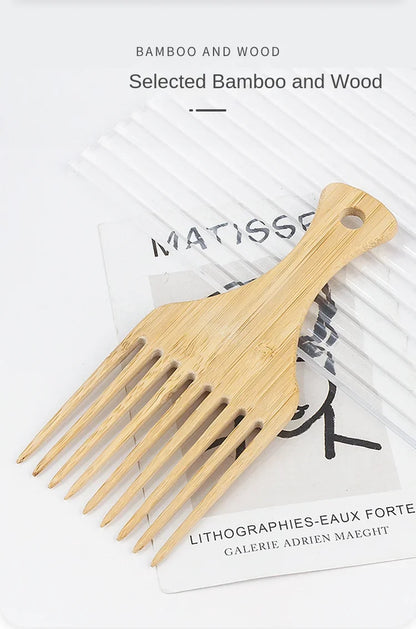 친환경 대나무 빗 - 루티드리빙의 부드러운 두피 마사지