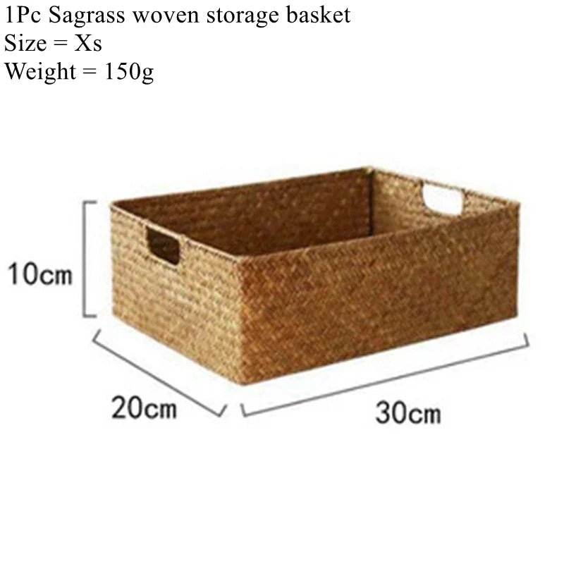 Eco-Friendly Seagrass Basket - Stylish Storage for Homes