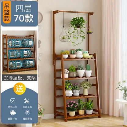 Wooden Universal Plant Shelf - Elevate Your Garden Style!