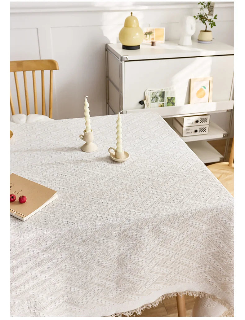 Luxury Tablecloth - Elegant French Cotton Linen for Home Decor
