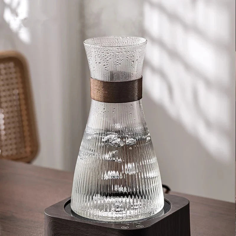 차 애호가를 위한 우아한 내열 유리 컵 세트