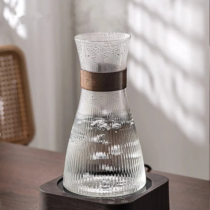 차 애호가를 위한 우아한 내열 유리 컵 세트