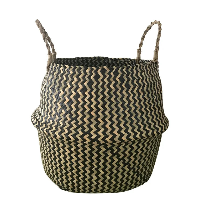 Eco-Friendly Seagrass Storage Basket - Stylish & Versatile!