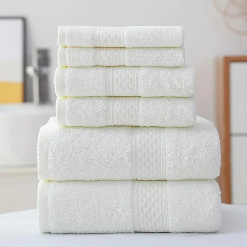 Luxurious Cotton Towel Set - Ultra Soft, Quick-Dry, Eco-Friendly