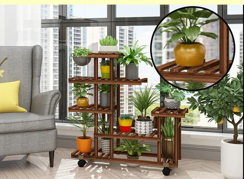 Support à fleurs de balcon multicouche - Chic et peu encombrant pour les amateurs de plantes
