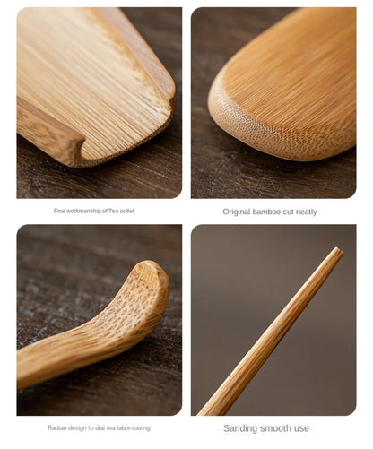Bamboo Tea Scoop Set - Elevate Your Brew - Eco-Friendly Artisan