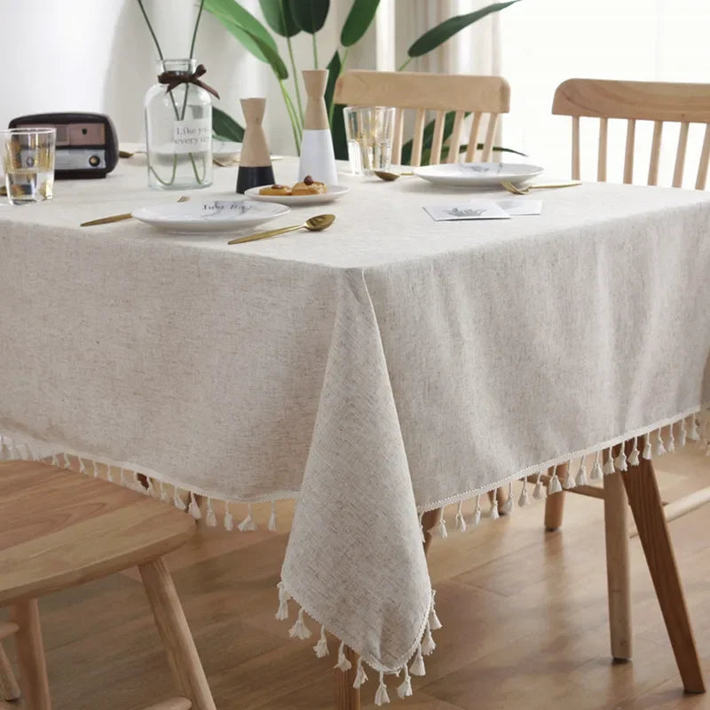 Nappe élégante en coton et lin - Parfaite pour les mariages & Les partis