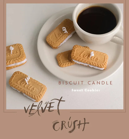 Handmade Biscuit Candle - Cozy Aromatherapy by [Brand Name]