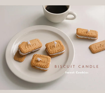 Handmade Biscuit Candle - Cozy Aromatherapy by [Brand Name]