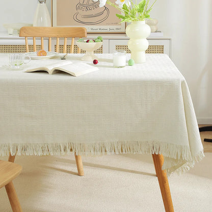 Luxury Tablecloth - Elegant French Cotton Linen for Home Decor