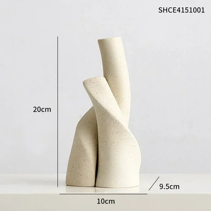Modern Ceramic Frosted Vase - Unique Décor for Home & Office
