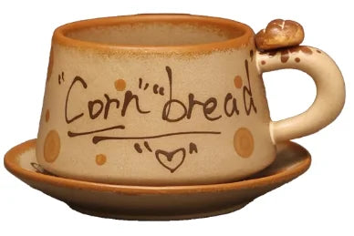 Ensemble de tasses rétro en céramique faites à la main - Café élégant & Tasses à thé