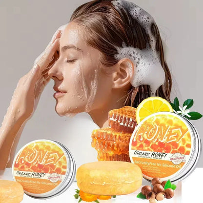 Natural Honey Shampoo - Soft, Dandruff-Free Hair by Rooted Living