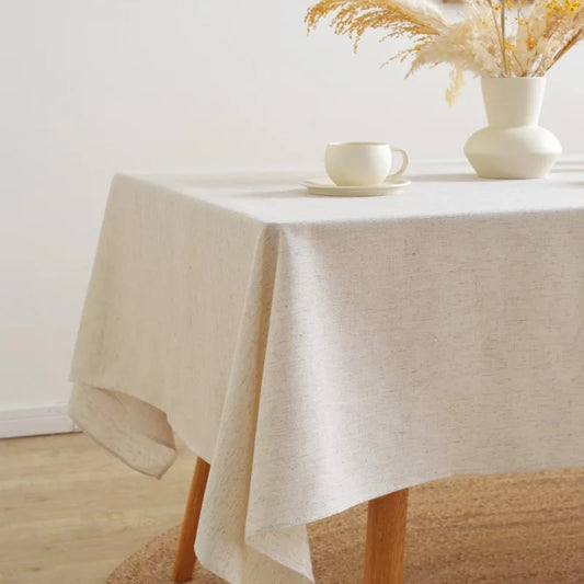 Linen Cotton Tablecloth - Elegant Dining by Rooted Living