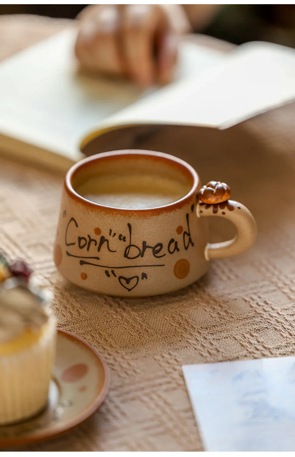 Ensemble de tasses rétro en céramique faites à la main - Café élégant & Tasses à thé