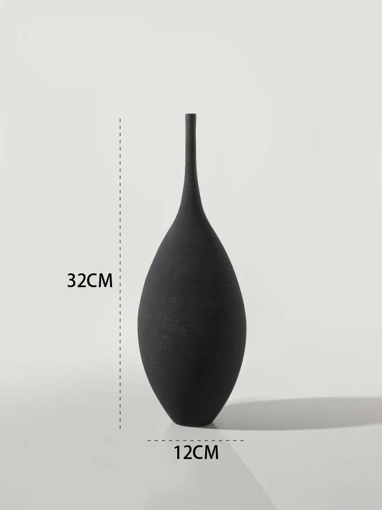 Vase d’art en céramique fait à la main - Décor de luxe nordique moderne