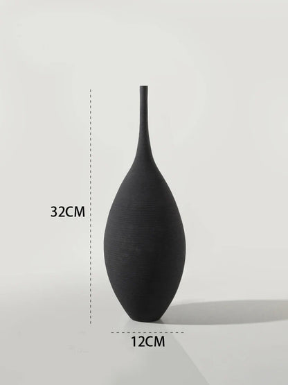 Vase d’art en céramique fait à la main - Décor de luxe nordique moderne