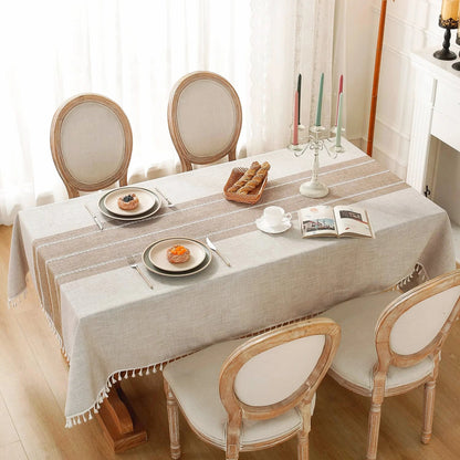 Tovaglia in cotone e lino impermeabile Battilo: stile da pranzo elevato