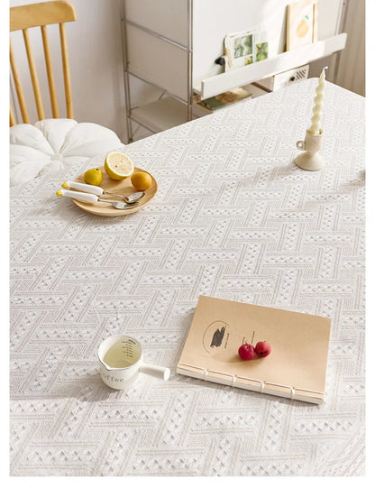 Luxury Tablecloth - Elegant French Cotton Linen for Home Decor