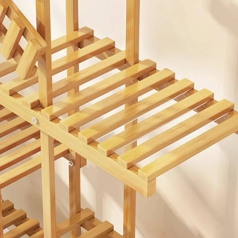 세련된 발코니 식물 디스플레이 랙 - 공간을 최대화하세요!