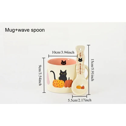 귀여운 세라믹 커피 머그 - Ins Style의 미적 홈 스타일