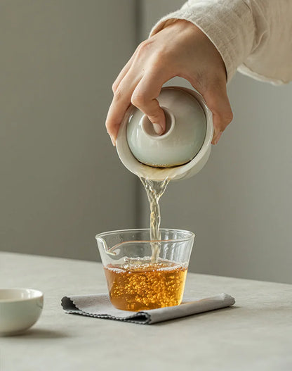 Elegant Gradation Pink Tea Set for Aficionados | Portable & Stylish