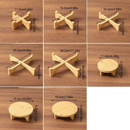 Présentoir de bonsaï en bois élégant pour les amateurs de plantes - Vitrine écologique