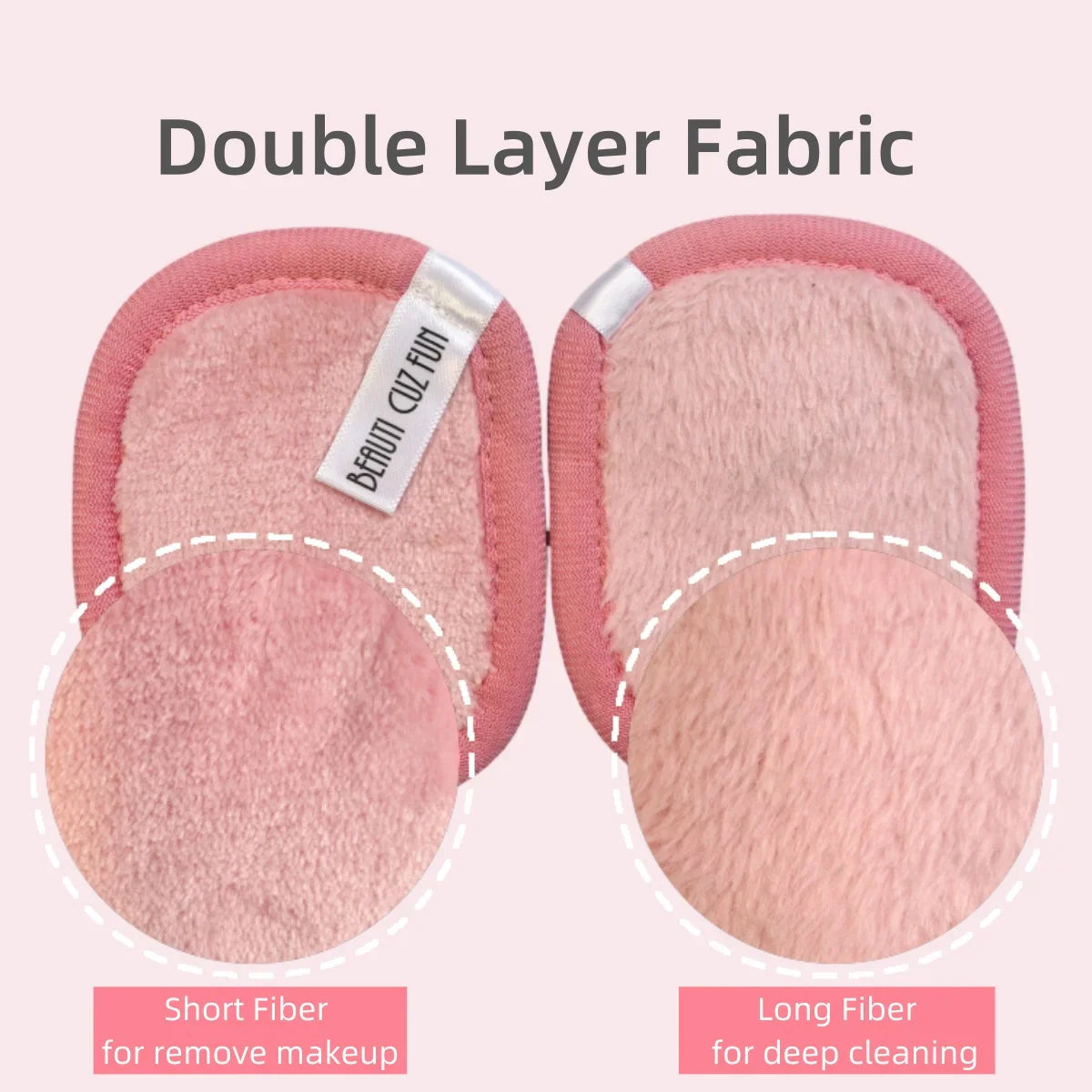 얼굴 클렌징을 위한 재사용 가능한 메이크업 리무버 패드