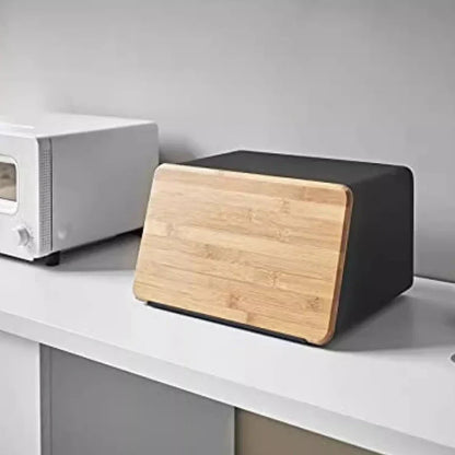 대나무 빵 상자 - 빵을 신선하게 유지하세요 & 깔끔하고 뿌리 깊은 생활