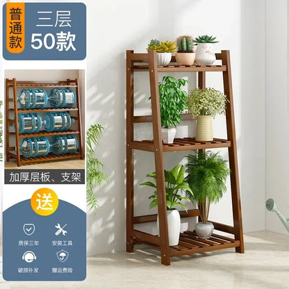 Wooden Universal Plant Shelf - Elevate Your Garden Style!
