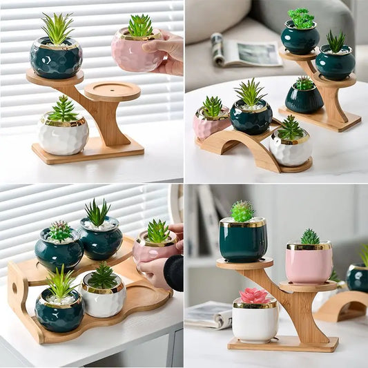 Support de plante en bois, support de Pot de fleur, tabouret d'intérieur