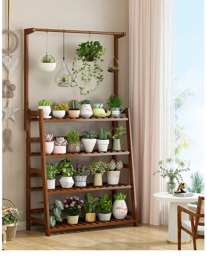 Wooden Universal Plant Shelf - Elevate Your Garden Style!