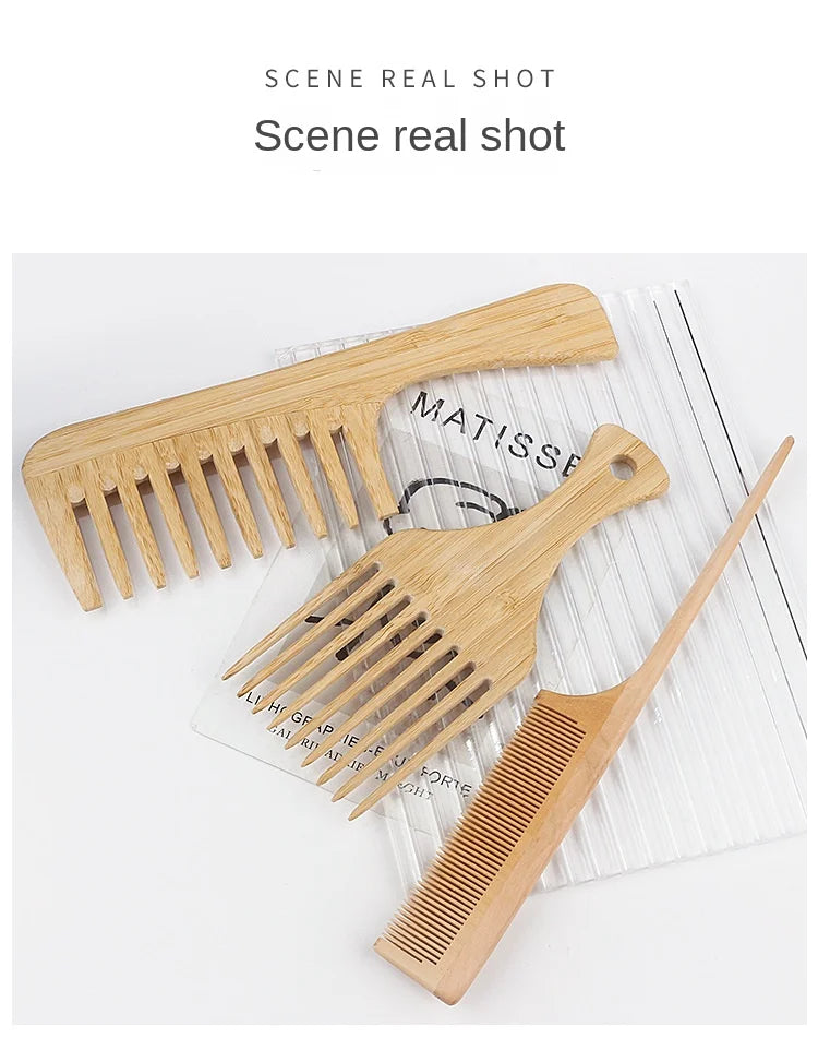 친환경 대나무 빗 - 루티드리빙의 부드러운 두피 마사지