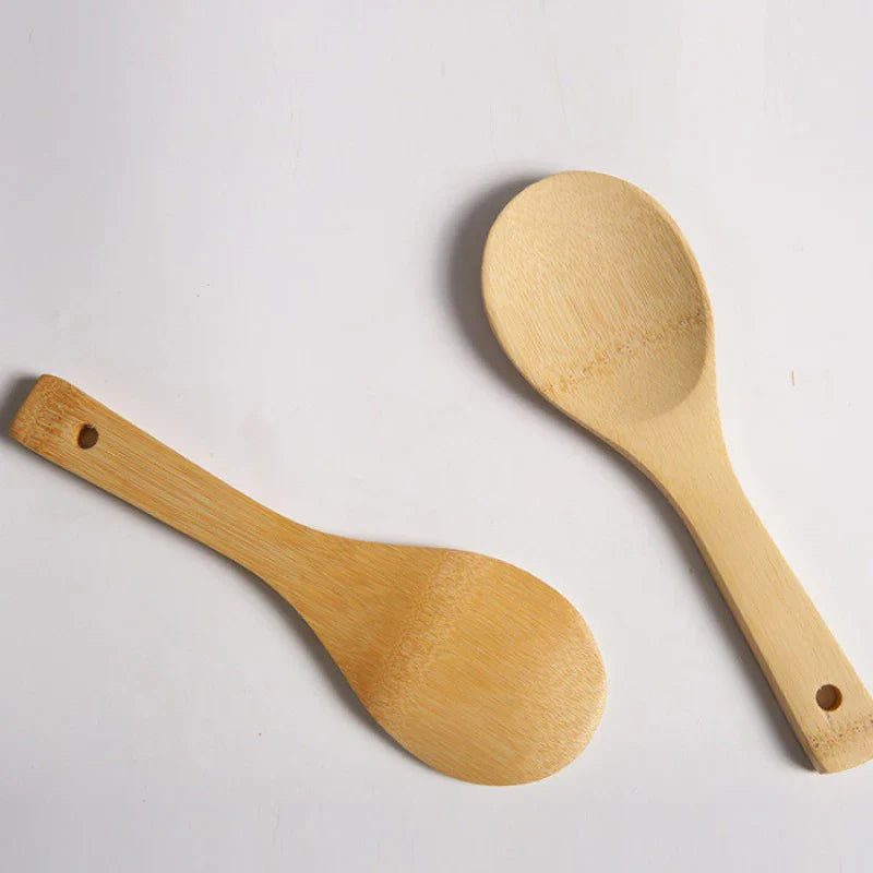 Eco-Friendly Bamboo Rice Spoon for Home Cooks - Stylish & Durable